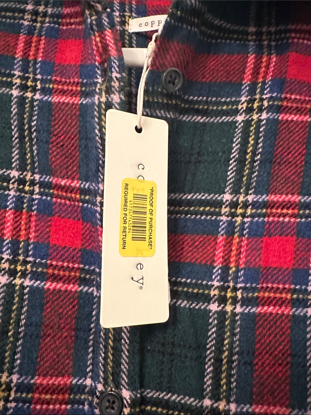 Copper Key Red & Green Plaid Long-Sleeve Girls Dress - Picture 6 of 6